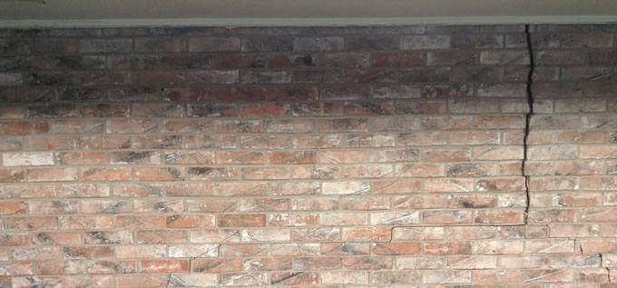 Exterior concrete slab foundation repair in Corpus Christi