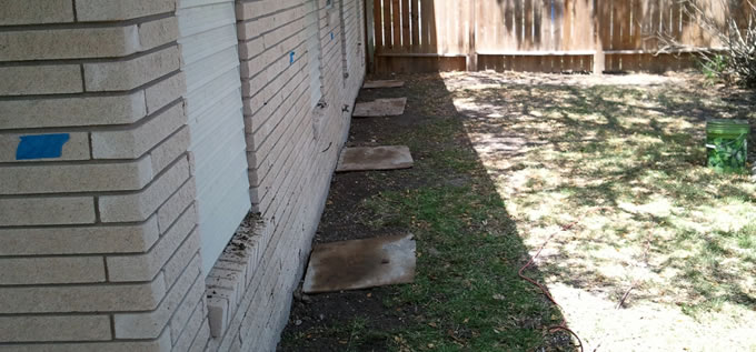 Exterior concrete slab foundation repair process photo 15 in Corpus Christi, Texas