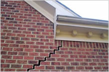 Outside warning signs of foundation problems in Corpus Christi