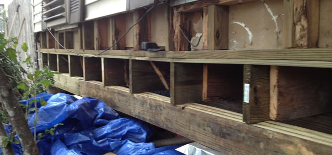 Pier and beam wood framed house leveling process photo 7 in Corpus Christi, Texas